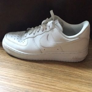 white air force ones size 8